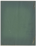 Moe Howard's 25pp. Script for the Stooges 1952 Film ''Three Dark Horses'' -- Signed by Moe on Cover & With His Edits, Some Signed -- Plus 12pp. of Script Changes, Call Sheets, Shot Lists -- Very Good